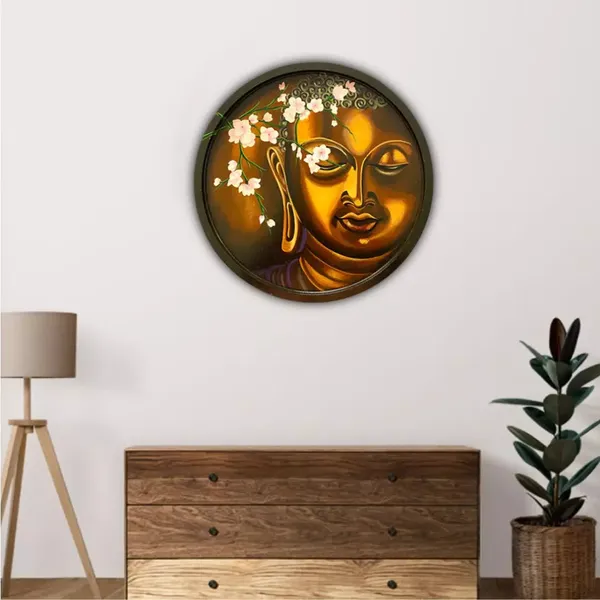 Handpainted_Wall_Plates_Round_Budhha