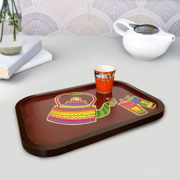 Handpainted_Wooden_Wall_Plate_Tray_Tea_Kettle