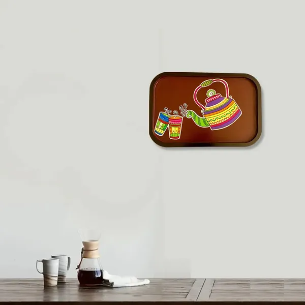 Handpainted_Wooden_Wall_Plate_Tray_Tea_Kettle