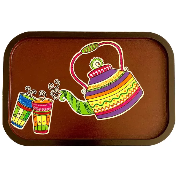 Handpainted_Wooden_Wall_Plate_Tray_Tea_Kettle