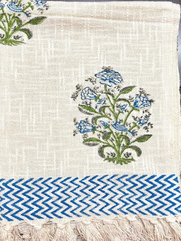 Hand_Blockprinted_Cotton_Sofa_Throws_Blue_Green_Floral