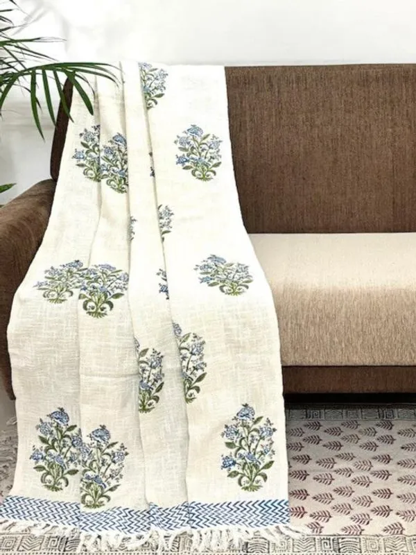Hand_Blockprinted_Cotton_Sofa_Throws_Blue_Green_Floral