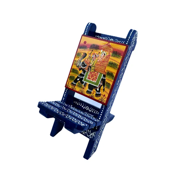 Wooden_Hand_Painted_Mobile_Chair_Stand_Blue