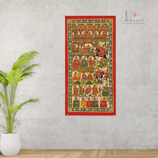 Phad_Painting_From_Rajasthan_Handpainted_Natural_Colors_30_X_15_Inch