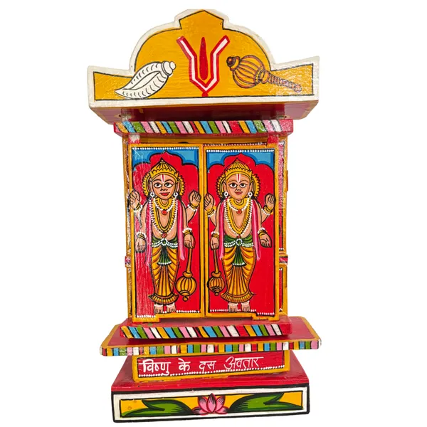 Rajasthani_Kaavad_Art_Dashavtaar_Large_Orange_Multicolor