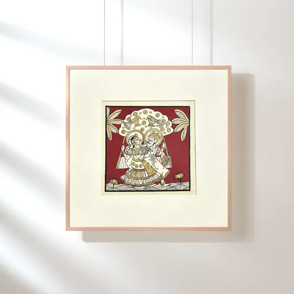 Phad_Painting_From_Rajasthan_Handpainted_Natural_Colors_Red_5_5_X_5_5_Inch