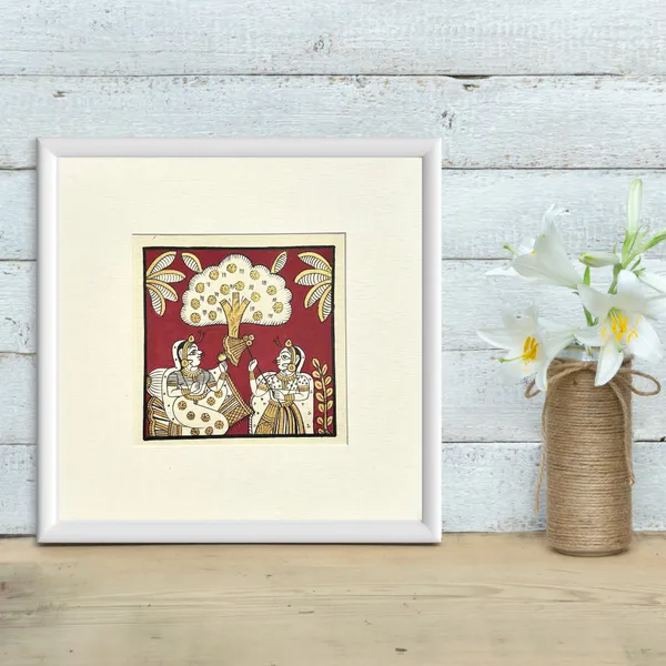 Phad_Painting_From_Rajasthan_Handpainted_Natural_Colors_Red_5_5_X_5_5_Inch