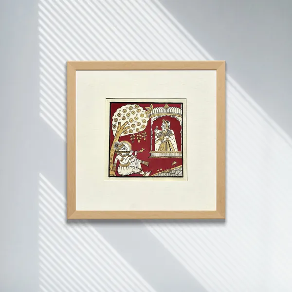 Phad_Painting_From_Rajasthan_Handpainted_Natural_Colors_Red_5_5_X_5_5_Inch