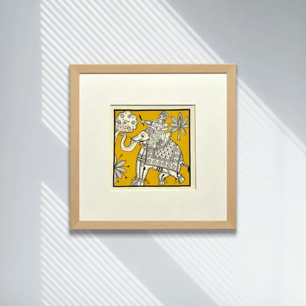 Phad_Painting_From_Rajasthan_Handpainted_Natural_Colors_Yellow_5_5_X_5_5_Inch