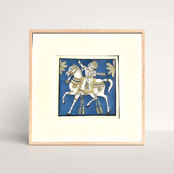 Phad_Painting_From_Rajasthan_Handpainted_Natural_Colors_Navy_Blue_5_5_X_5_5_Inch