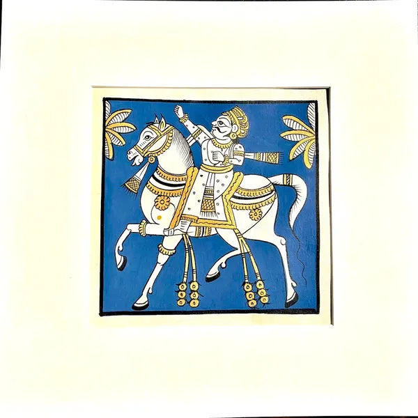 Phad_Painting_From_Rajasthan_Handpainted_Natural_Colors_Navy_Blue_5_5_X_5_5_Inch