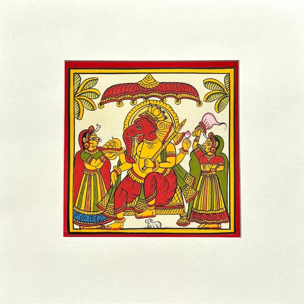 Phad_Painting_From_Rajasthan_Handpainted_Natural_Colors_Multicolour_5_5_X_5_5_Inch