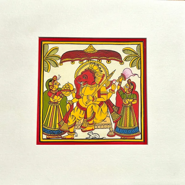 Phad_Painting_From_Rajasthan_Handpainted_Natural_Colors_Multicolour_5_5_X_5_5_Inch
