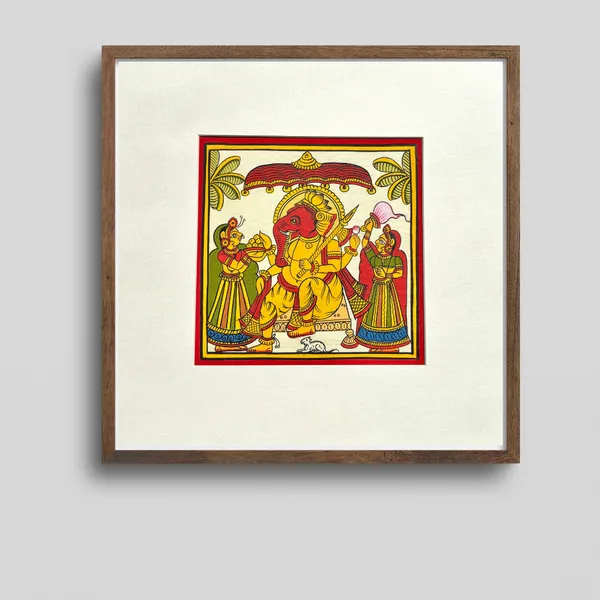 Phad_Painting_From_Rajasthan_Handpainted_Natural_Colors_Multicolour_5_5_X_5_5_Inch
