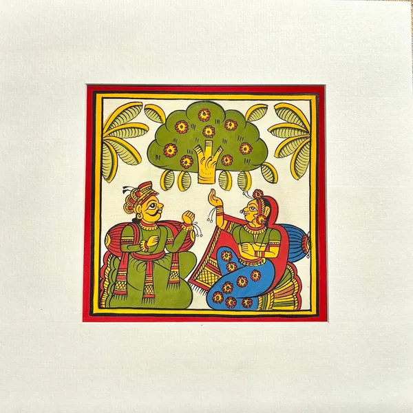 Phad_Painting_From_Rajasthan_Handpainted_Natural_Colors_Multicolour_5_5_X_5_5_Inch