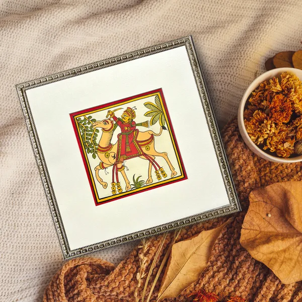Phad_Painting_From_Rajasthan_Handpainted_Natural_Colors_Multicolour_5_5_X_5_5_Inch