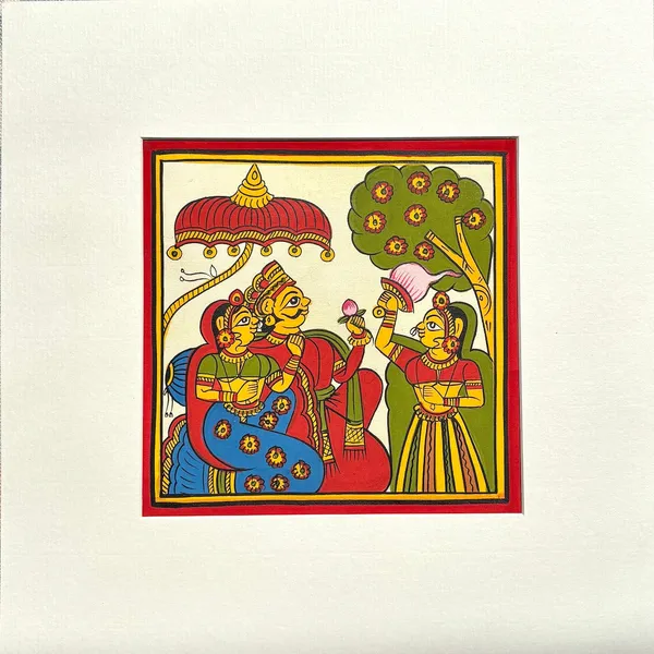 Phad_Painting_From_Rajasthan_Handpainted_Natural_Colors_Multicolour_5_5_X_5_5_Inch
