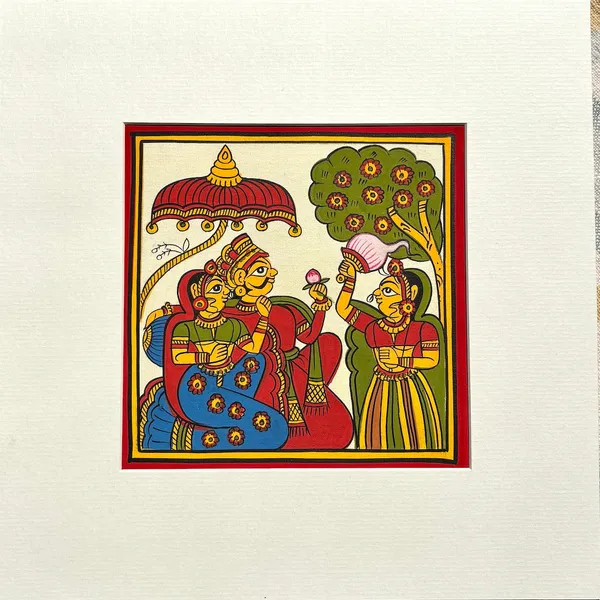 Phad_Painting_From_Rajasthan_Handpainted_Natural_Colors_Multicolour_5_5_X_5_5_Inch