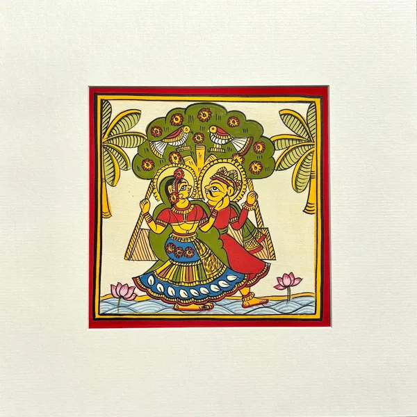 Phad_Painting_From_Rajasthan_Handpainted_Natural_Colors_Multicolour_5_5_X_5_5_Inch