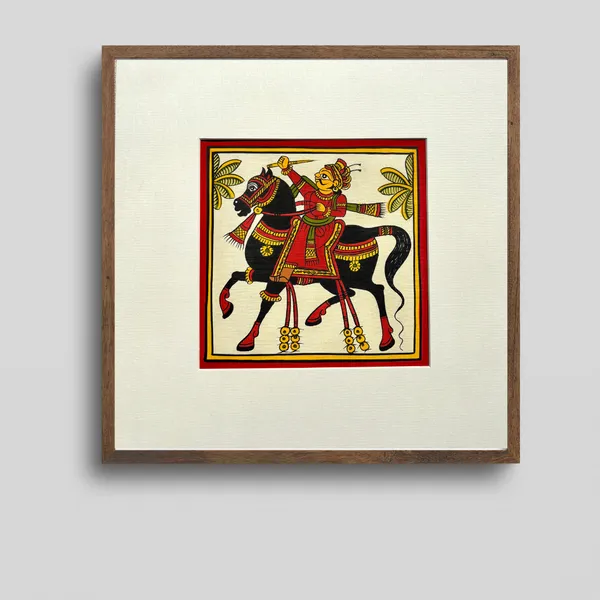Phad_Painting_From_Rajasthan_Handpainted_Natural_Colors_Multicolour_5_5_X_5_5_Inch