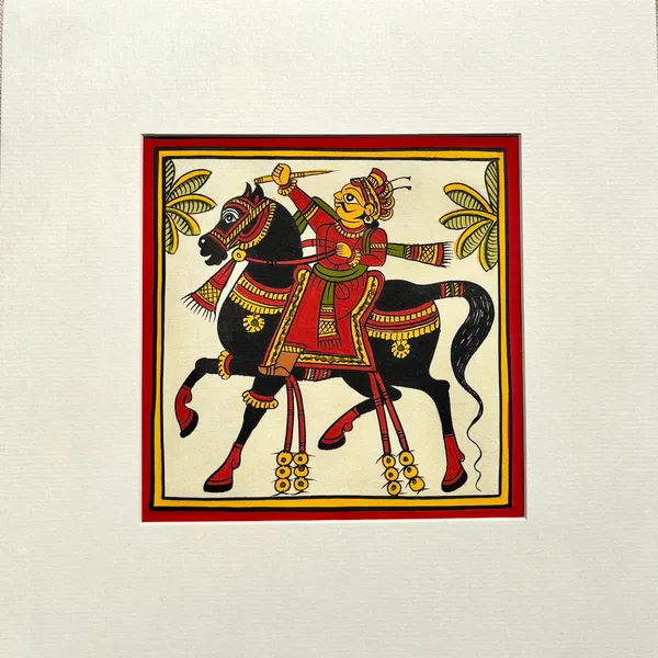 Phad_Painting_From_Rajasthan_Handpainted_Natural_Colors_Multicolour_5_5_X_5_5_Inch