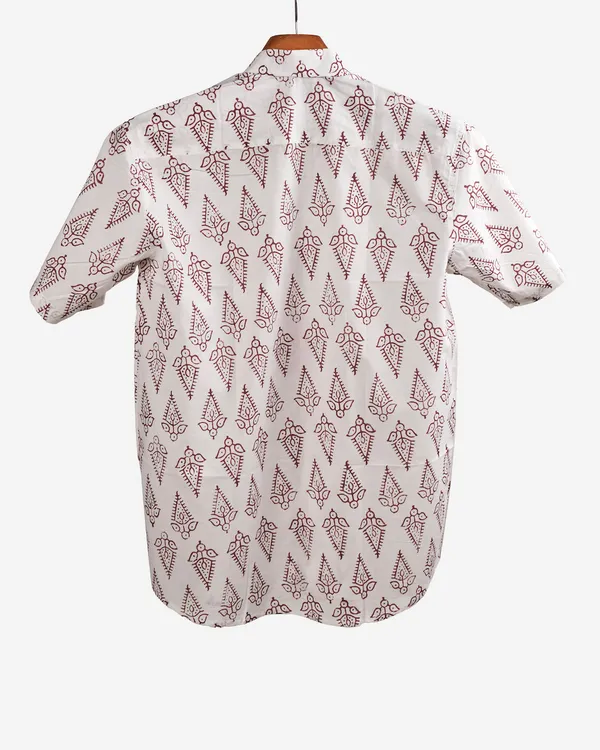 Hand_Block_Printed_Cotton_Half_Sleeve_Shirt_For_Men_Regular_Fit_White