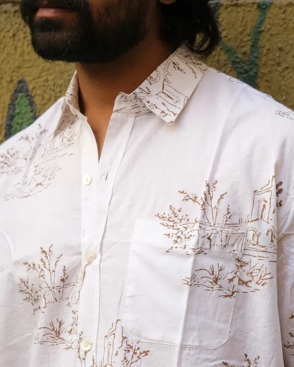 Hand_Blockprinted_Cotton_Half_Sleeve_Shirt_For_Men_Regular_Fit_White