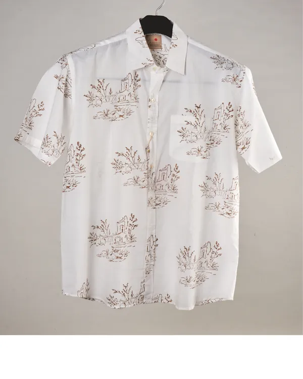 Hand_Blockprinted_Cotton_Half_Sleeve_Shirt_For_Men_Regular_Fit_White