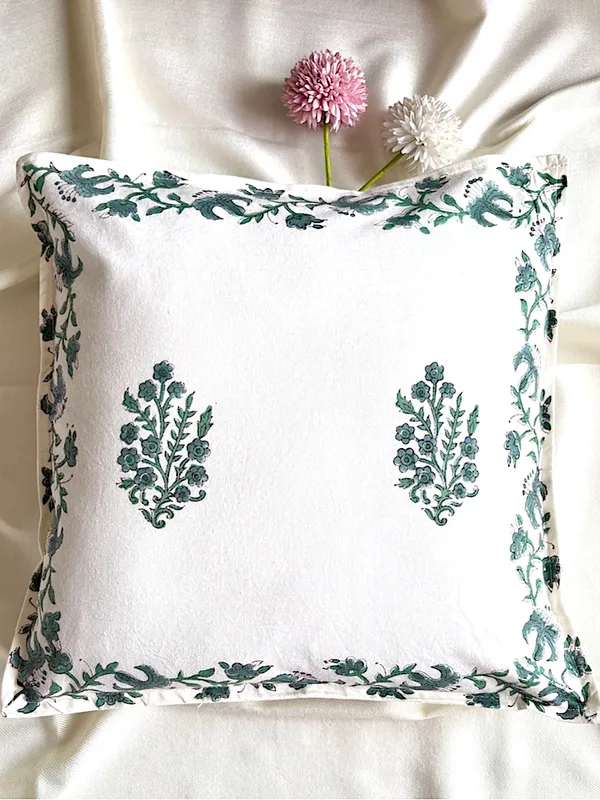 Hand_Blockprinted_Cushion_Cover_Blue_Green_Floral_Design_Set_Of_5