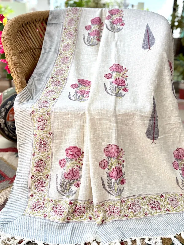 Hand_Blockprinted_Cotton_Sofa_Throws_Pink_Mughlai