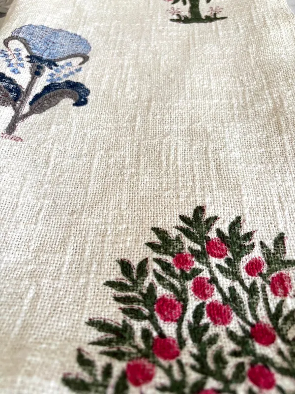 Hand_Block_Printed_Cotton_Sofa_Throws_Pink_Green_Tree