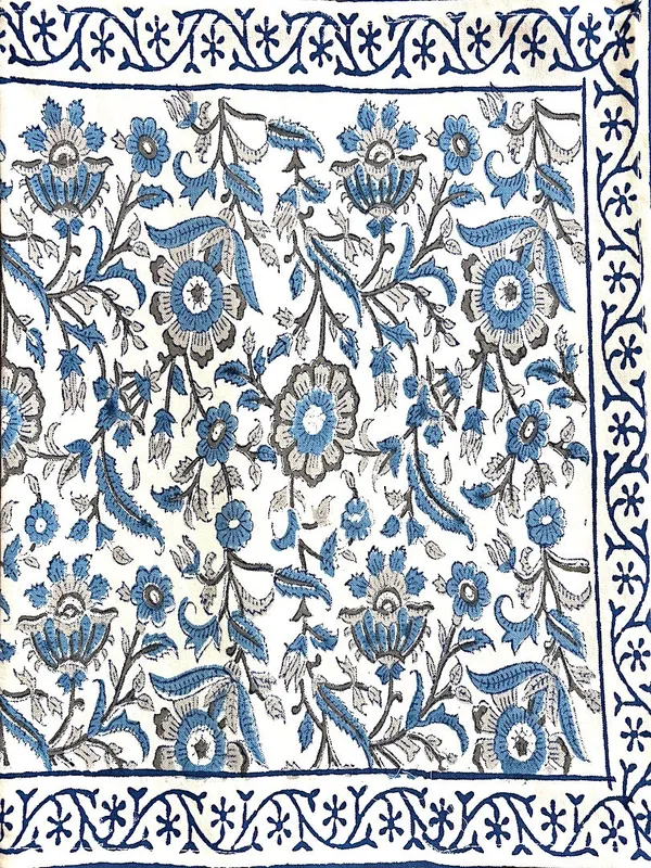 Hand_Block_Printed_Table_Runner_Blue_Grey_Floral_Design