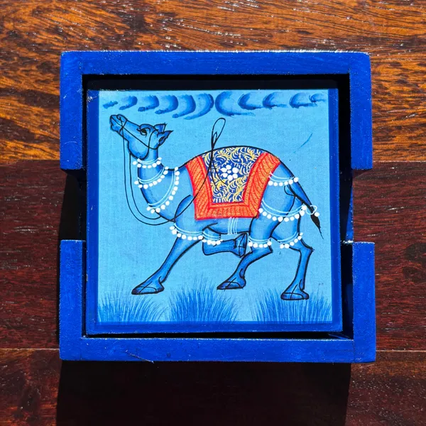 Wooden_Hand_Painted_Tea_Coaster_Camel_Blue