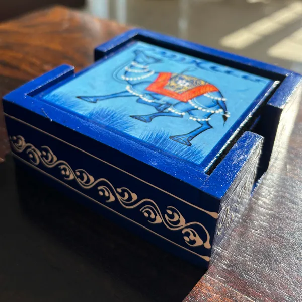 Wooden_Hand_Painted_Tea_Coaster_Camel_Blue
