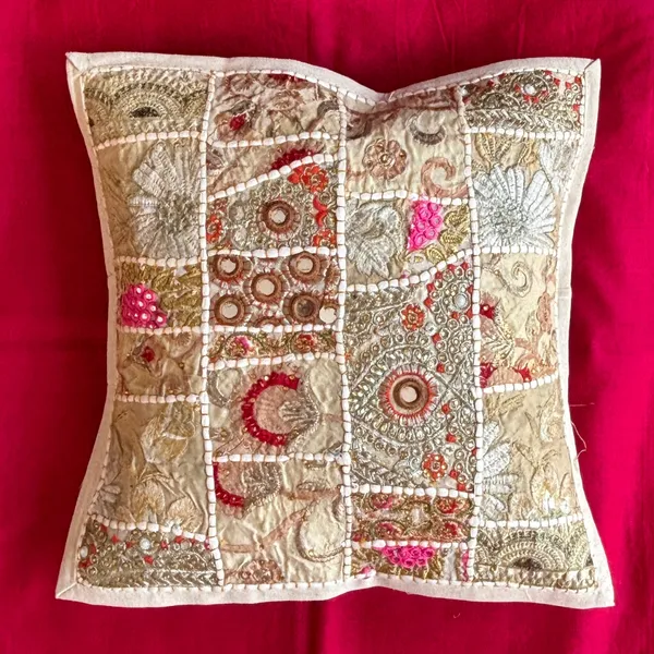 Barmeri_Work_Embroidery_Patchwork_Cushion_Cover_White