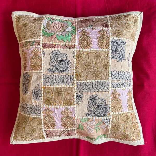 Barmeri_Work_Embroidery_Patchwork_Cushion_Cover_White