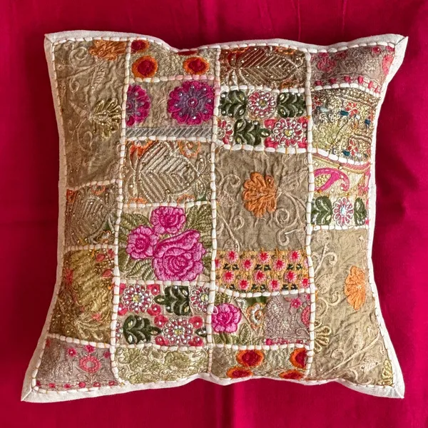 Barmeri_Work_Embroidery_Patchwork_Cushion_Cover_White