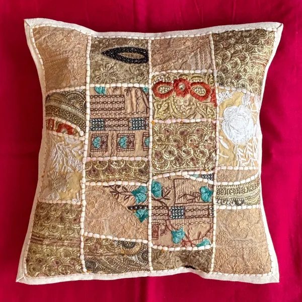 Barmeri_Work_Embroidery_Patchwork_Cushion_Cover_White