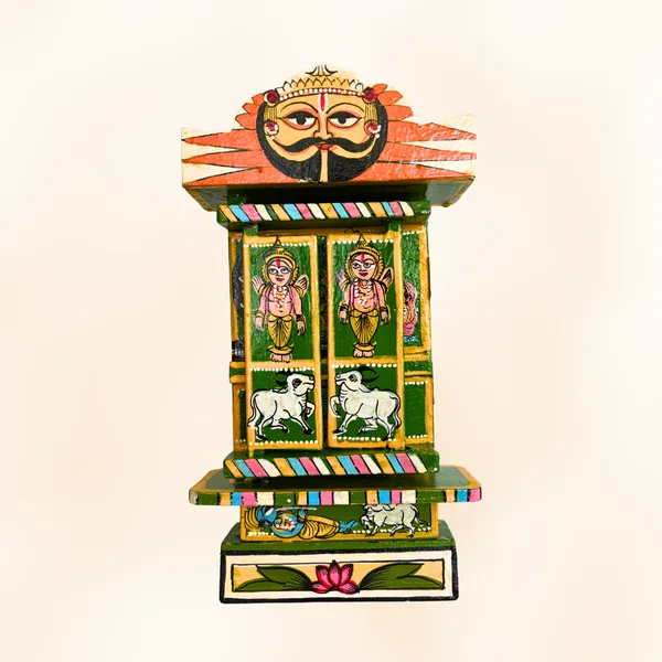 Rajasthani_Kaavad_Art_11_Inches_Ram_Krishna_Leela_Green_Colour