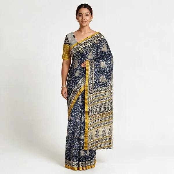 Hand_Blockprinted_Maheshwari_Saree