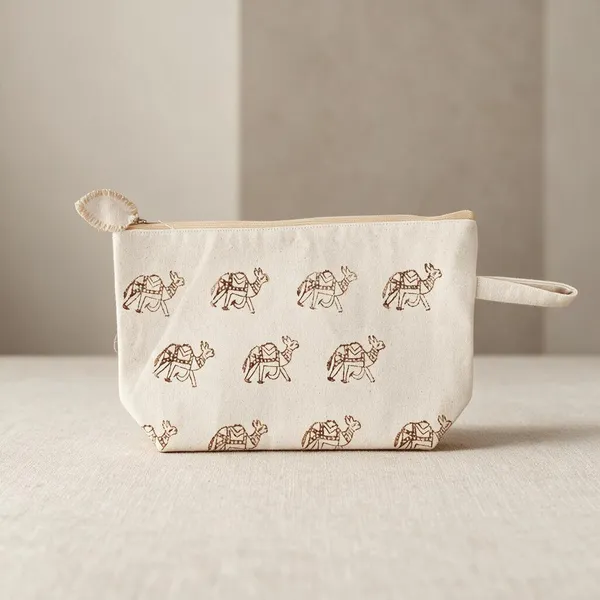 Handpainted_Cotton_Travel_Makeup_Pouch_Camel_Blockprint_On_Both_Sides