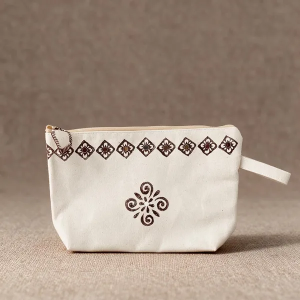 Handpainted_Cotton_Travel_Makeup_Pouch_Blockprint_With_Mirror_Work_On_Both_Sides