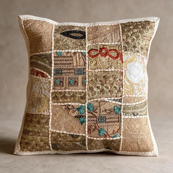 Barmeri_Work_Embroidery_Patchwork_Cushion_Cover_White