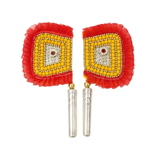 Handcrafted_Pure_Silver_Pankhi_For_Pooja_Room_With_Pearl_Work