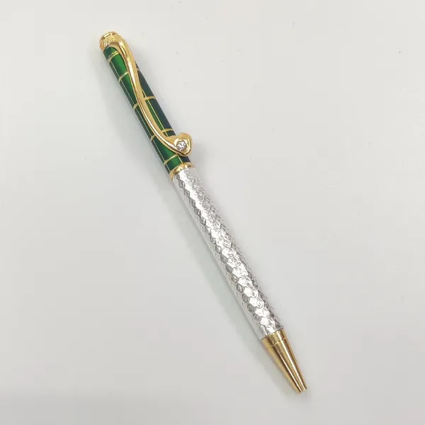 999_Pure_Silver_Regal_Ballpoint_Pen_Series_Green