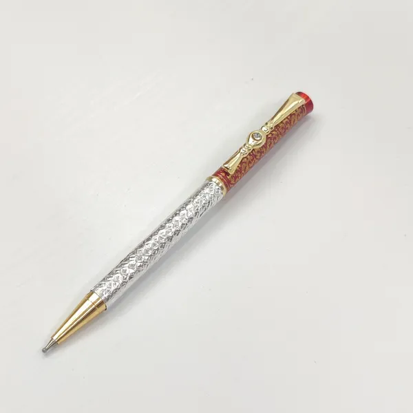 999_Pure_Silver_Ballpoint_Pen_With_Royal_Nakashi_Default_Title
