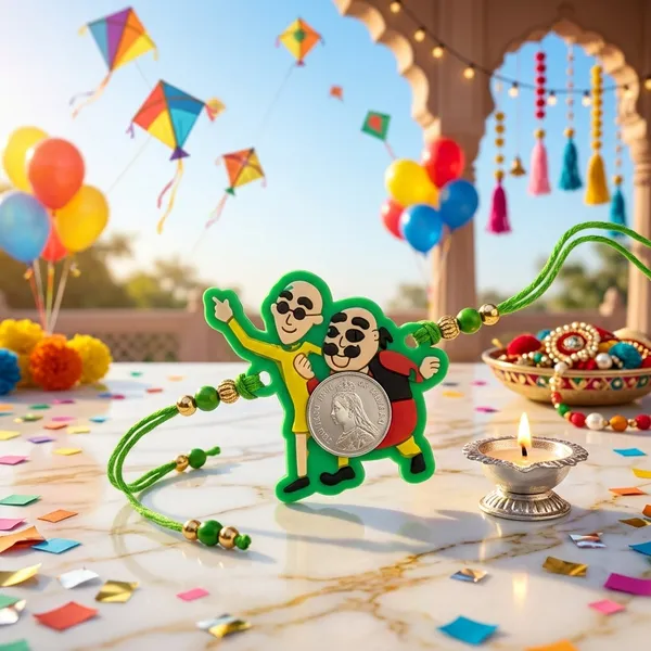 Motu_Patlu_Kids_Handcrafted_Silver_Coin_Rakhi_Default_Title