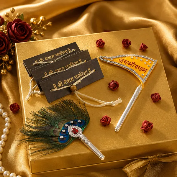 999_Silver_Shyam_Bhakti_Combo_5_Par_Morpankh_Dwaja_Chalisa
