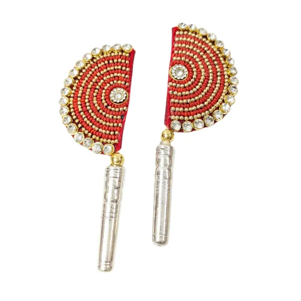 Handcrafted_Pure_Silver_Pankhi_For_Thakur_Ji_With_Pearl_Work_Bundle_Pack
