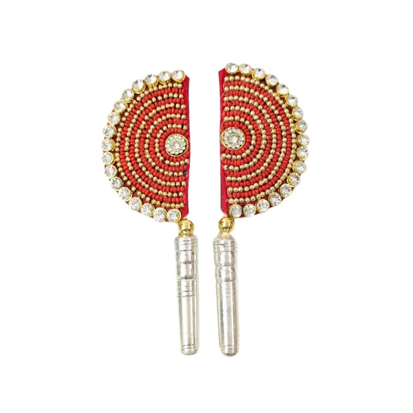 Handcrafted_Pure_Silver_Pankhi_For_Thakur_Ji_With_Pearl_Work_Bundle_Pack